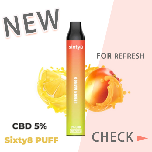 Sixty8 CBD PUFF　レモンマンゴー